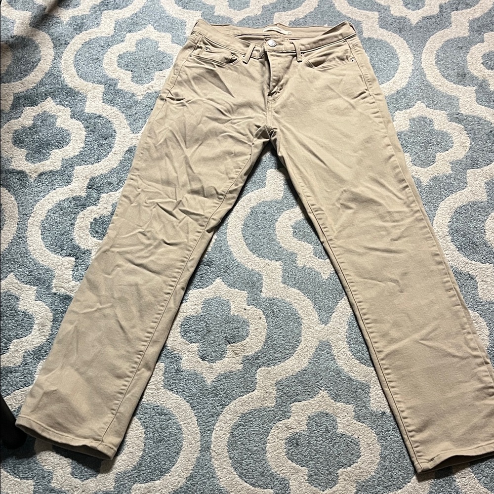 Levi's 505 Straight-Leg Jeans in Beige